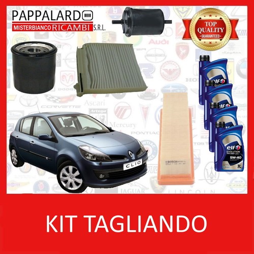Kit tagliando filtri clio - tagliando,