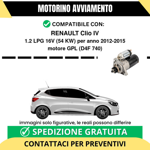Motorino avviamento renault - avviamento,
